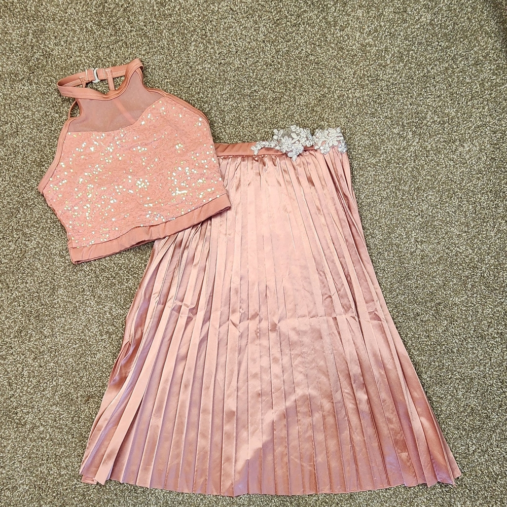Weissman Pink Sequin Dance Costume (Adult Medium)